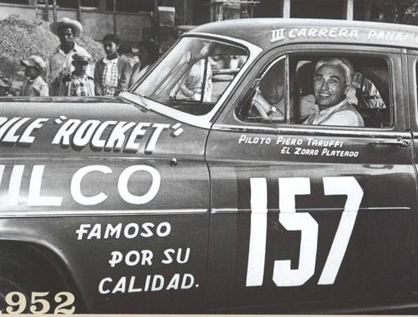 Piero Taruffi en oldmobile_carrera panamericana 1952 Piero Taruffi en oldmobile_carrera panamericana 1952