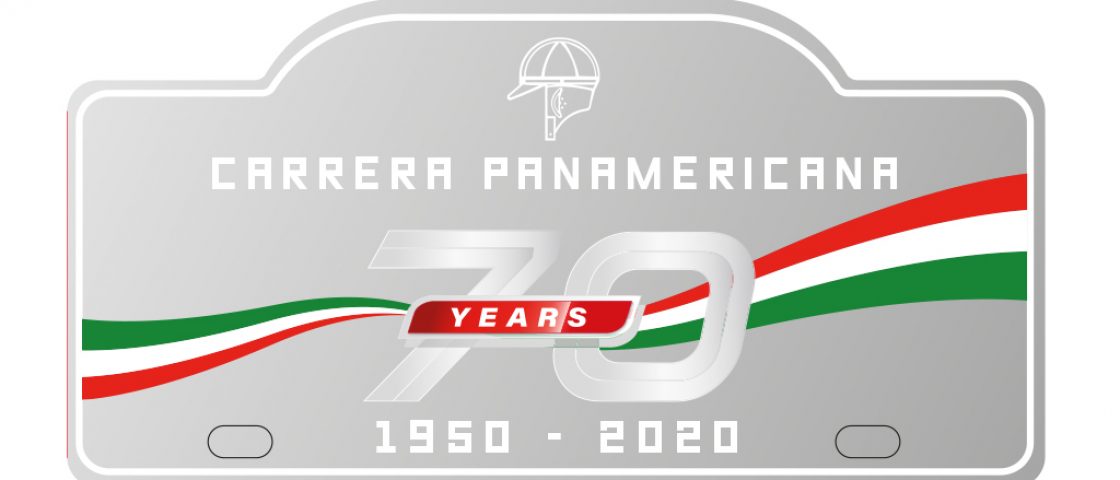 Placa-2020 La Carrera Panamericana, 2020, La Carrera de Mexico, Spirit of La Carrera, 70 años, 16 al 22 de octubre 2020, carrera, autos antiguos, antique car, racing, rally, visit mexico, livestream, en vivo, Oaxaca, Veracruz, CDMX, Morelia, Guanajuato, Zacatecas, Durango, Torreón