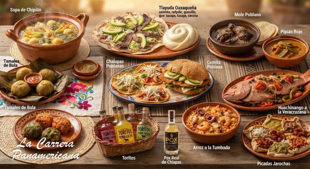 El festín de Chiapas a Puebla